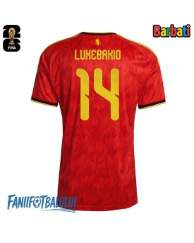 Belgia Dodi Lukebakio #14 Tricou Fotbal Replică Mondial 2026 Barbati Acasa Belgia Dodi Lukebakio #14 Tricou Fotbal Replică Mondial 2026 Barbati Acasa
